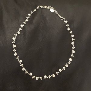 COPY - Faux crystal and silver dressy necklace